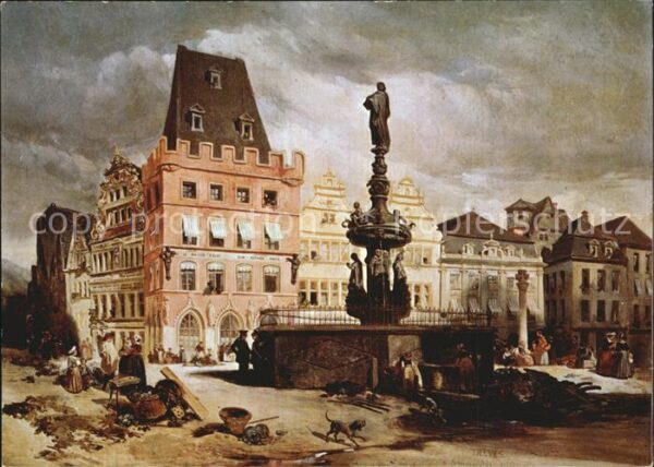 Trier Hauptmarkt Gemälde von Samuel Prout Kün