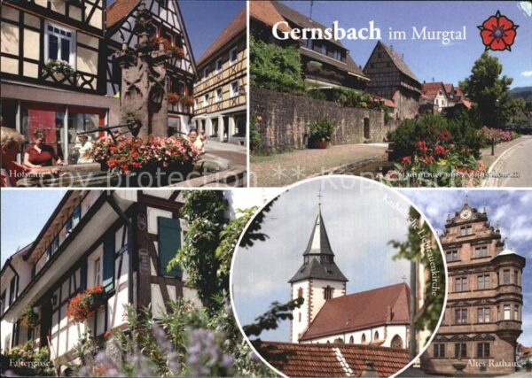 Gernsbach Rathaus Hofstätte Zehntscheuern Stadtma