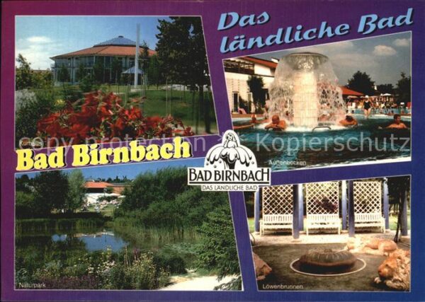 Bad Birnbach Naturpark Außenbecken Löwenbrunnen Kurh