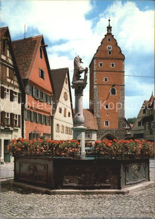 Dinkelsbuehl Löwenbrunnen