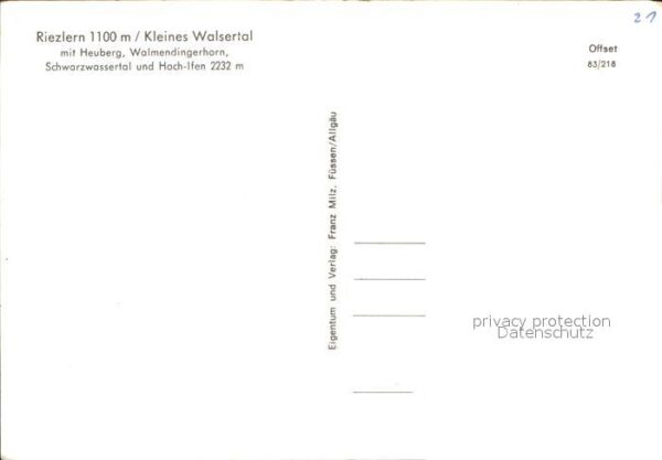 Riezlern Kleinwalsertal Vorarlberg Heuberg Walmendingerhorn Schwarzwassert – Bild 2