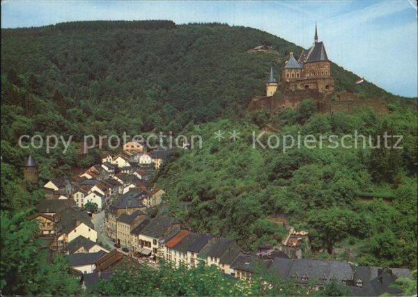 Vianden Schloß Stadtansichten