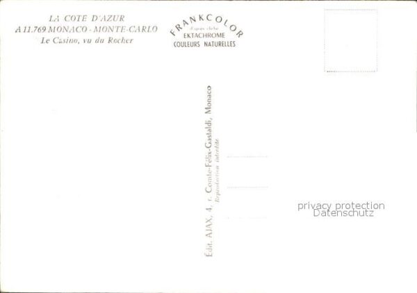 Monte-Carlo Cote Azur Casino Felsen – Bild 2