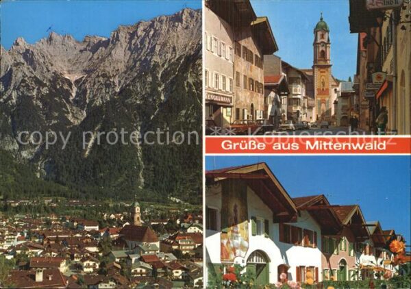 Mittenwald Bayern Karwendelgebirge Obermarkt Dekan Karl P