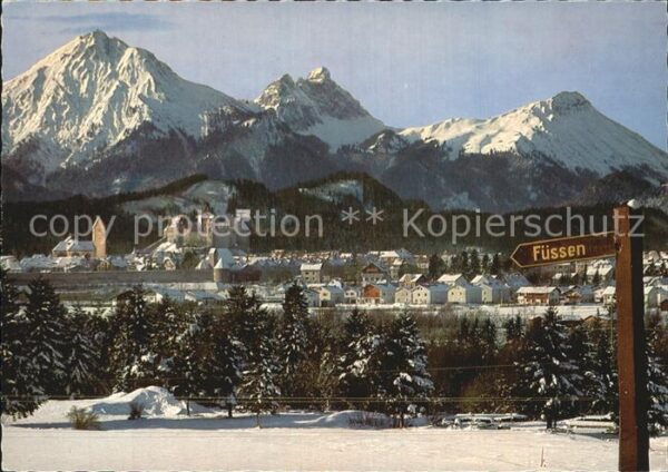 Fuessen Allgaeu Winter Roßberg Aggenstein Breitenstein