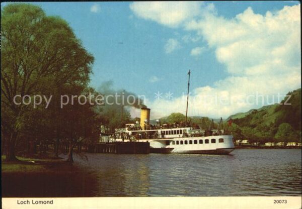 Loch Lomond Scotland Ausflugsschiff