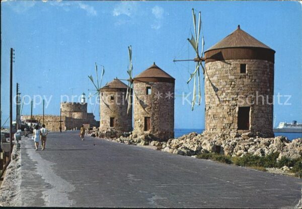 Rhodos Rhodes Aegaeis Mühlen