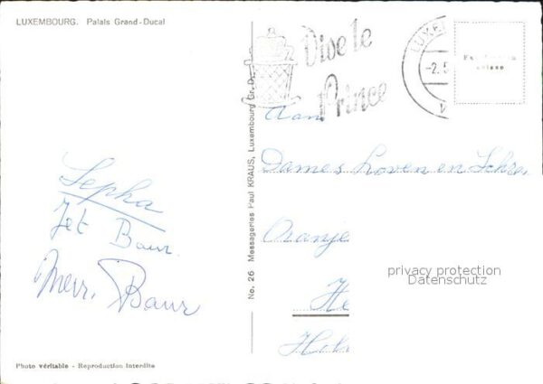 LUXEMBOURG  Luxemburg Palais Grand Ducal – Bild 2