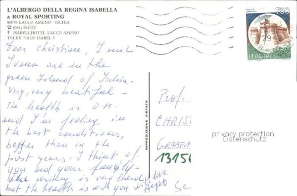 Lacco Ameno Albergo Della Regina Isabella – Bild 2