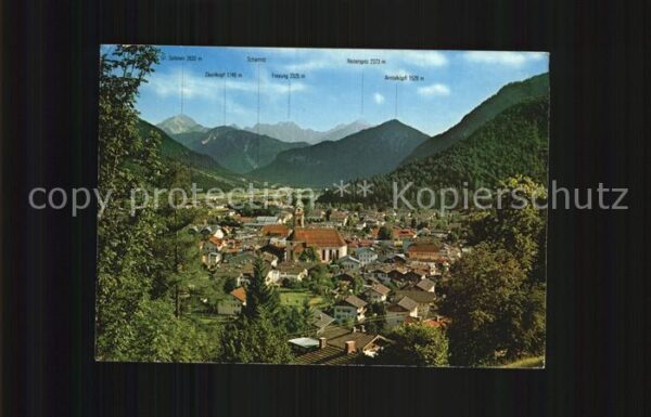 Mittenwald Bayern Tiroler Berge Ansicht
