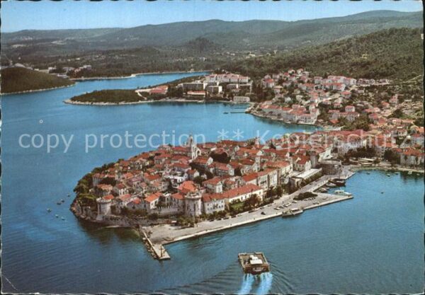 Korcula Panorama Hafen