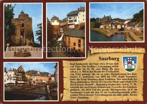Saarburg Saar Burgturm Wasserfall Altstadt Brunnenmar