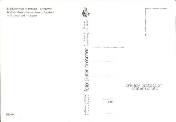 Bozen Suedtirol Sankt Leonhard Passeier Geburtshaus And – Bild 2