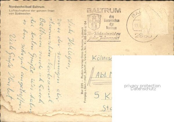 Baltrum Nordseebad Luftaufnahme Insel – Bild 2