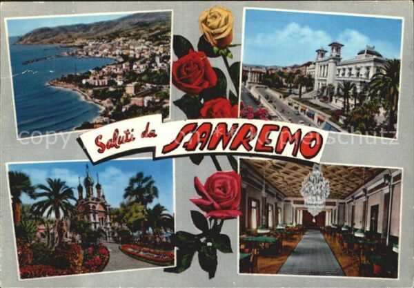 Sanremo Ansichten Promenade Strand