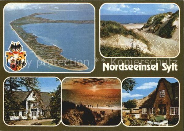 Sylt Strand Insel Luftaufnahme
