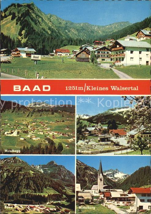 Baad Mittelberg Kleinwalsertal Hirschegg Riezlern