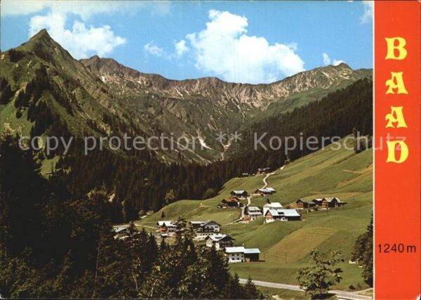Baad Mittelberg Kleinwalsertal Unspitz Starzltal