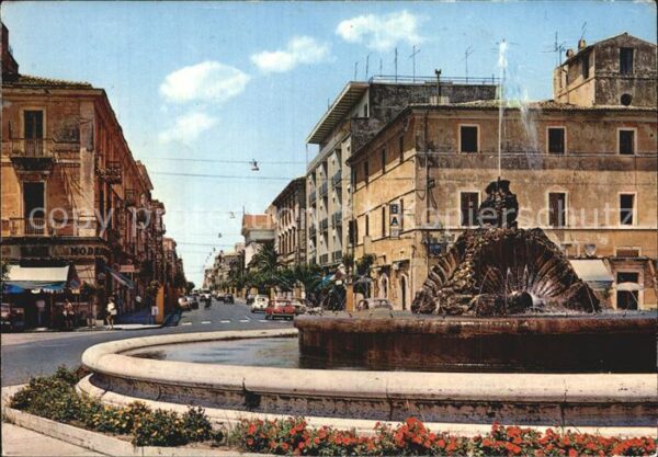 Terracina Fontana Piazza della Reppublica Via Rom