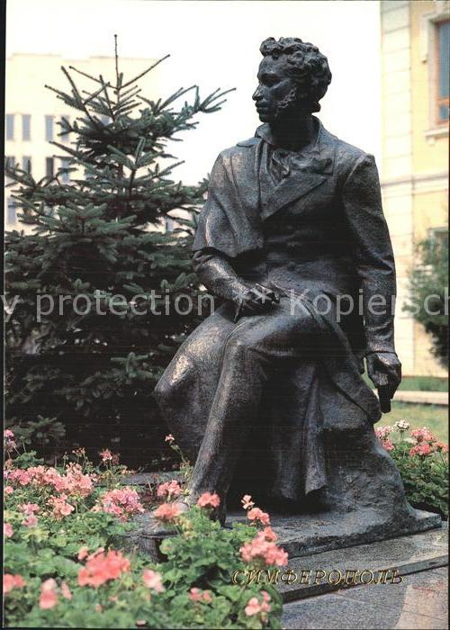 Simferopol Krim Crimea Puschkin Denkmal