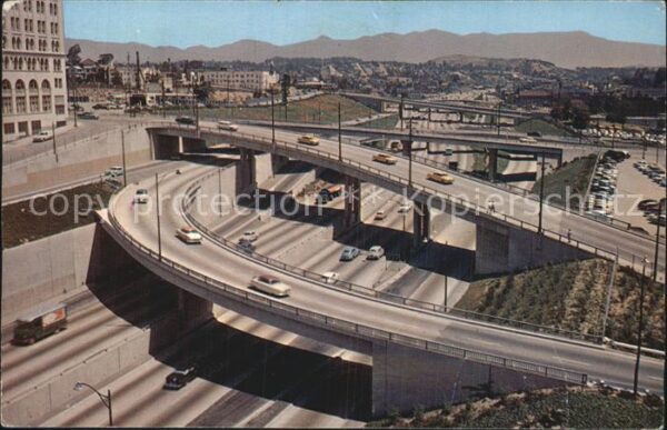Los Angeles California Harbour Freeway Pasadena Sierra Madre M
