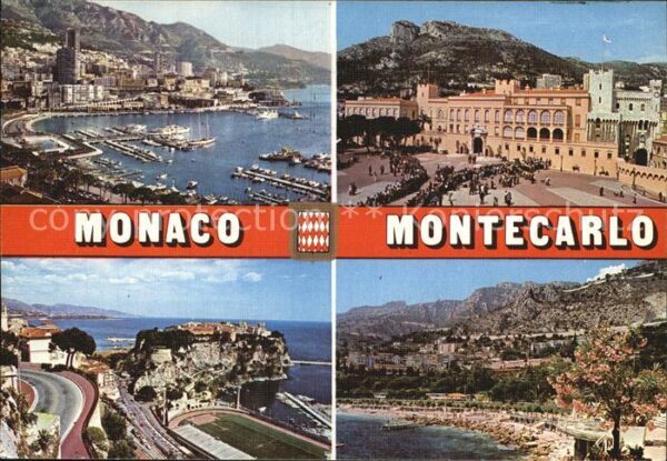 Monte-Carlo Palais Princier Vue du Port Le Rocher d
