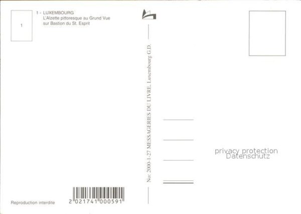 LUXEMBOURG  Luxemburg Alzette pittoresque au Grand Vue sur Ba – Bild 2