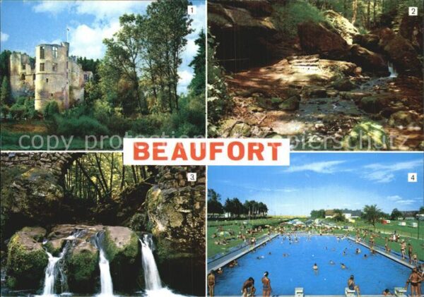 Beaufort Befort Luxembourg Chateau Hallerbach Schiessentümpel Pisc