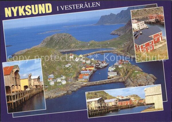 Nyksund Lofoten Fliegeraufnahme Teilansichten