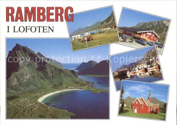 Ramberg Fredvang Lofoten Fliegeraufnahme Teilansichten