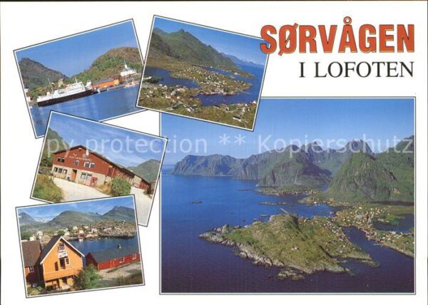 Sorvagen Lofoten Fliegeraufnahmen Teilansichten