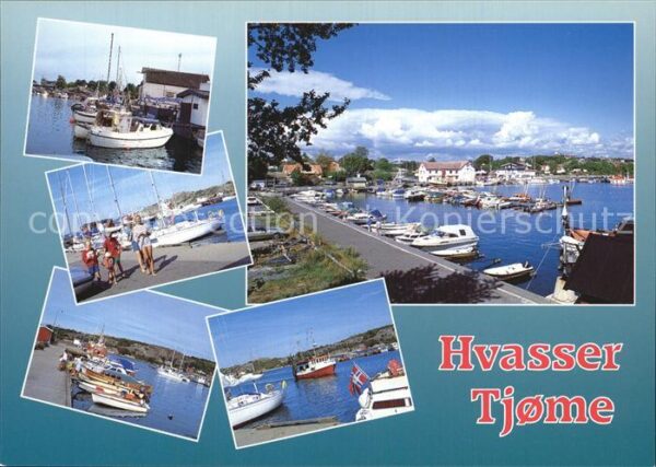 Hvasser Tjome Hafenpartien Panorama