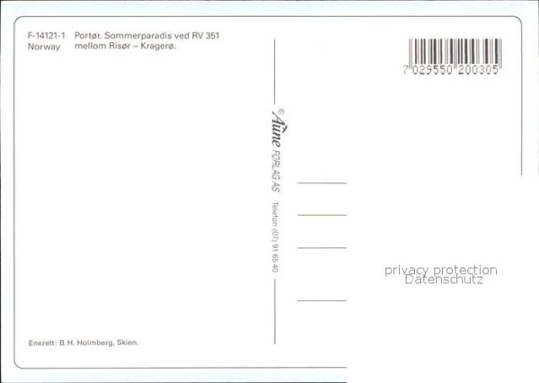 Portor Sommerparadis ved RV 351 mellom Risor K – Bild 2