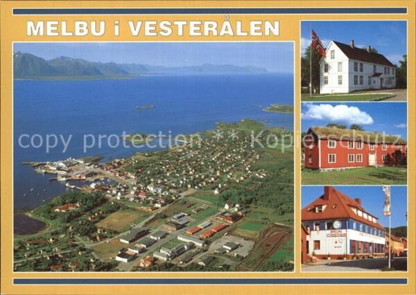 Melbu Vesteralen Fliegeraufnahme Teilansichten