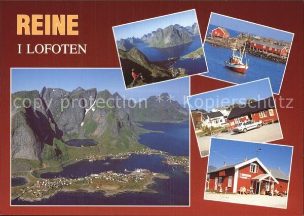 Reine Lofoten Fliegeraufnahme Teilansichten