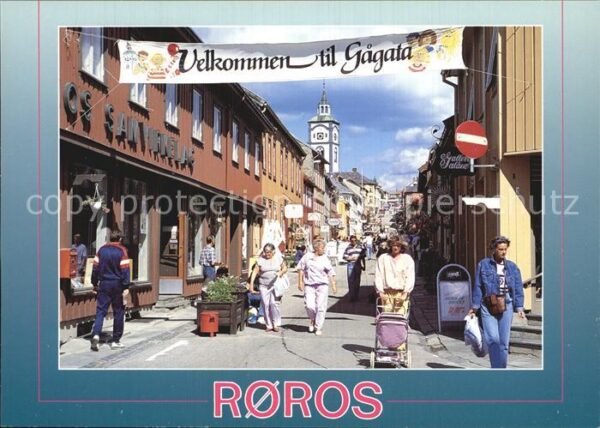 Roros Kjerkgata byens gagate