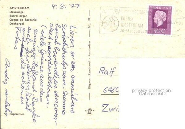 Amsterdam Niederlande Drehorgel – Bild 2