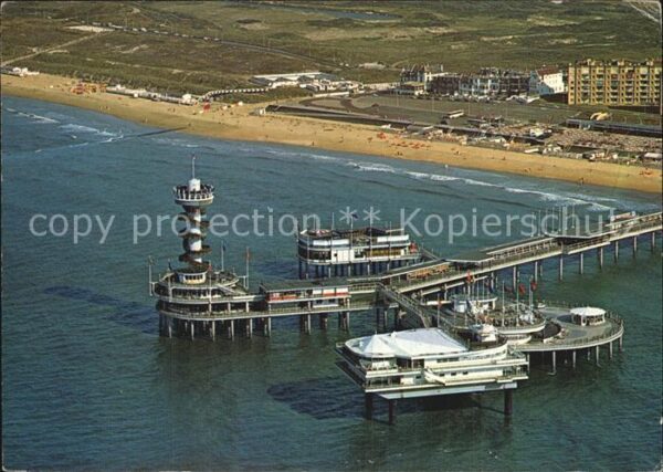 Scheveningen Pier Strand Fliegeraufnahme