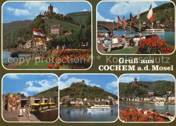 Cochem Mosel Schloss Brücke Moselpartien