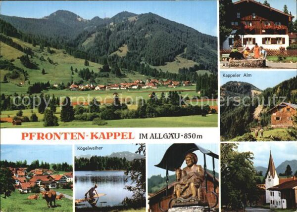 Kappel Pfronten Panorama Allgäuer Bauernhof Kappeler Al