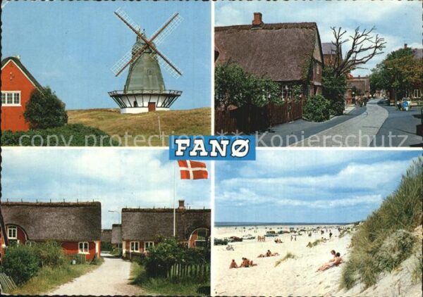Fano Nordby Windmühle Dorfmotive Strand
