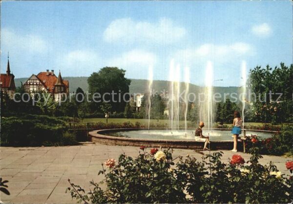 Rinteln Parkanlage Schlingwiese Springbrunnen