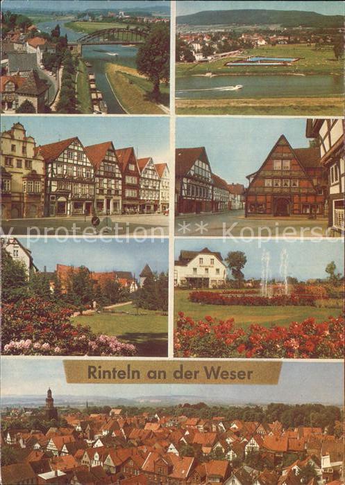 Rinteln Altstadt und neue Anlagen Panorama