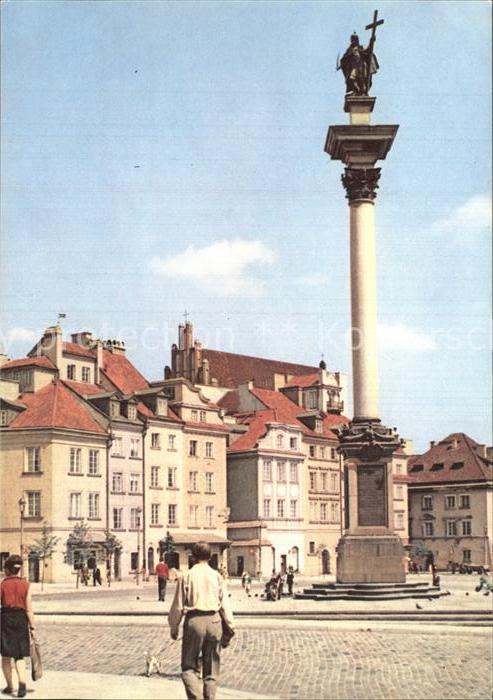 Warszawa Plac Zamkowy z kolumna Zygmunta III Waz