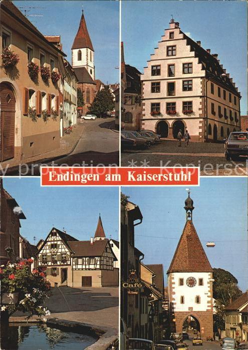 Endingen Kaiserstuhl Kirche Rathaus Brunnen Stadttor