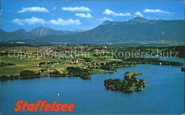 Staffelsee mit Seehausen Murnau und Ohlstadt Flieg