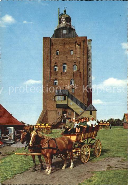 Cuxhaven Nordseebad Leuchtturm der Insel Neuwerk mit Wattwa