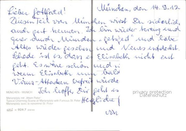Muenchen Marienplatz mit Altem Peter – Bild 2