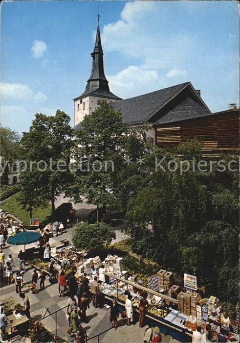 Luedenscheid Erlöserkirche und Markt