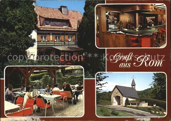 Rom Morsbach Hotel zum Römertal Bar Terrasse Kapelle